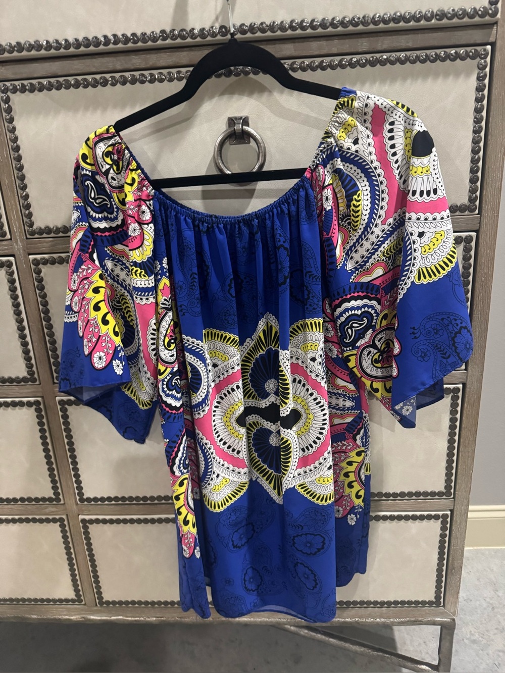 Emma Rose Blue Floral Dress